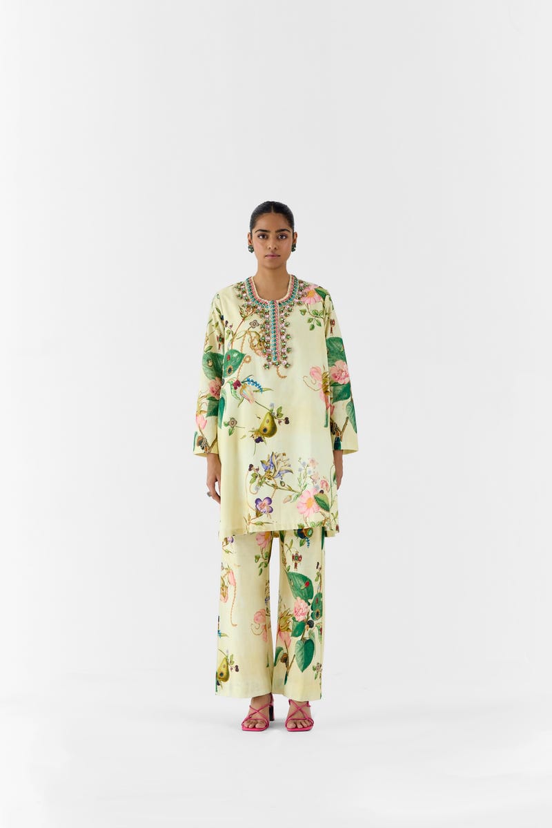BLOSSOM STONEWORK KURTA & PANTS