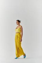 CANARY SEQUIN BLOUSE & DRAPE SKIRT view 3