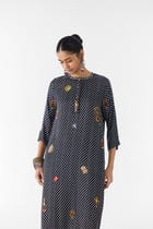 ONYX POLKA DOT STRAIGHT KURTA & PANTS view 2