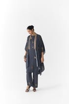 ONYX POLKA DOT STRAIGHT KURTA & PANTS view 4