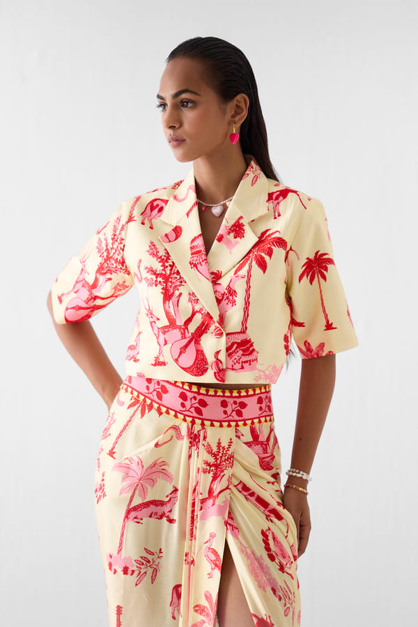 Studio Rigu — SAWAI CROP BLAZER AND SKIRT CO-ORD