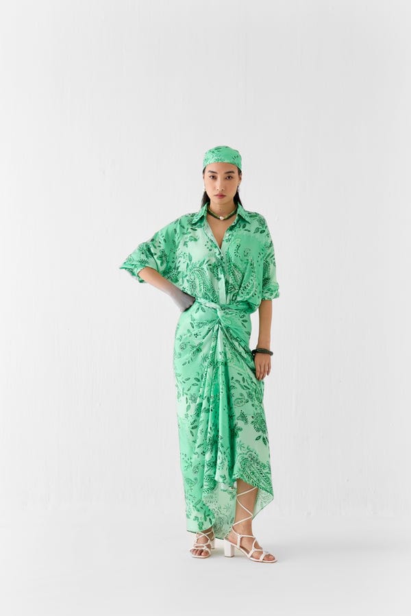 Studio Rigu — BUTA DRAPED SHIRT DRESS