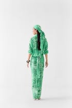 BUTA DRAPED SHIRT DRESS view 3