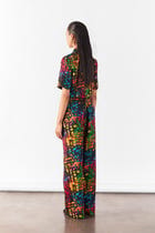 WILDFLOWER PRINT CROP BLAZER AND PANTS CO-ORD view 3