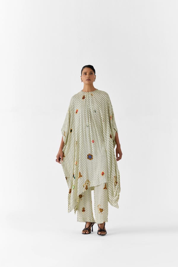 Studio Rigu — PEARL POLKA DOT KIMONO KURTA & PANTS