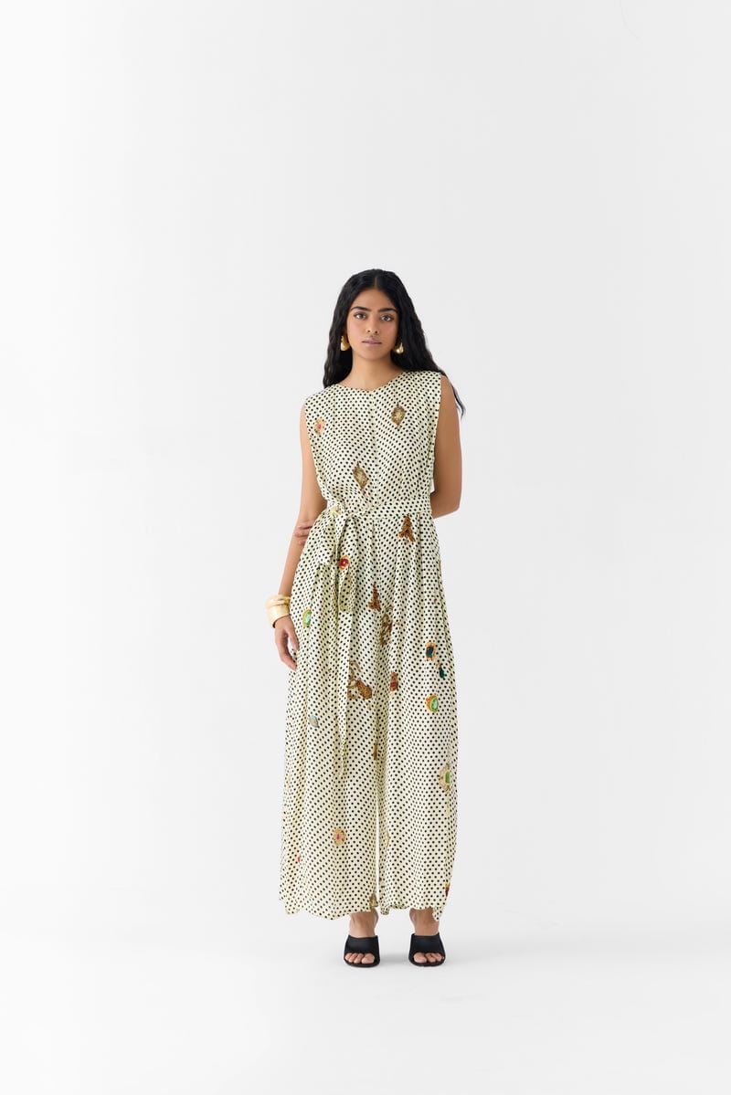 PEARL POLKA DOT JUMPSUIT