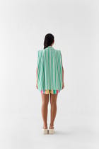 MINT SHIRT WITH FLOWER view 3