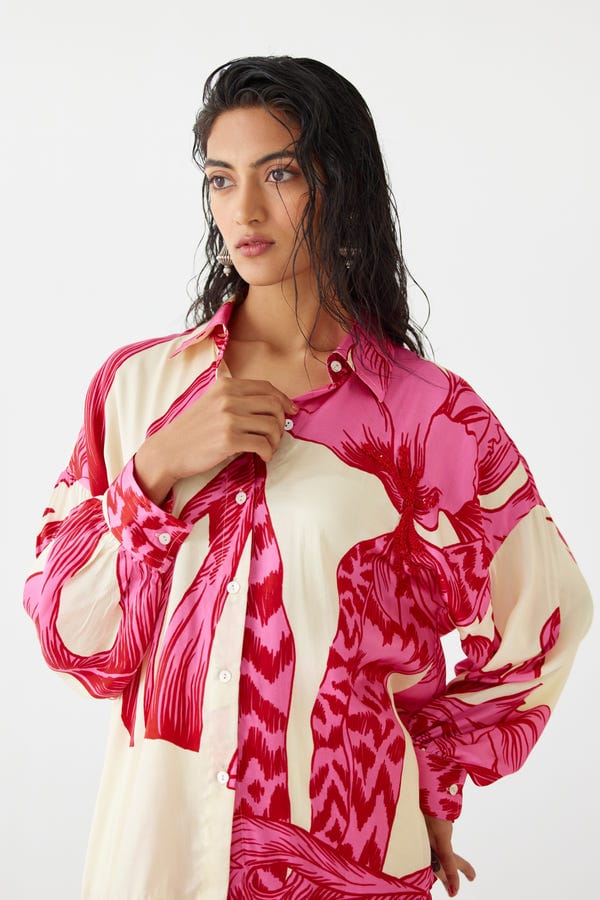 Studio Rigu — PINK APHRODITE SHIRTS & TROUSERS CO-ORD