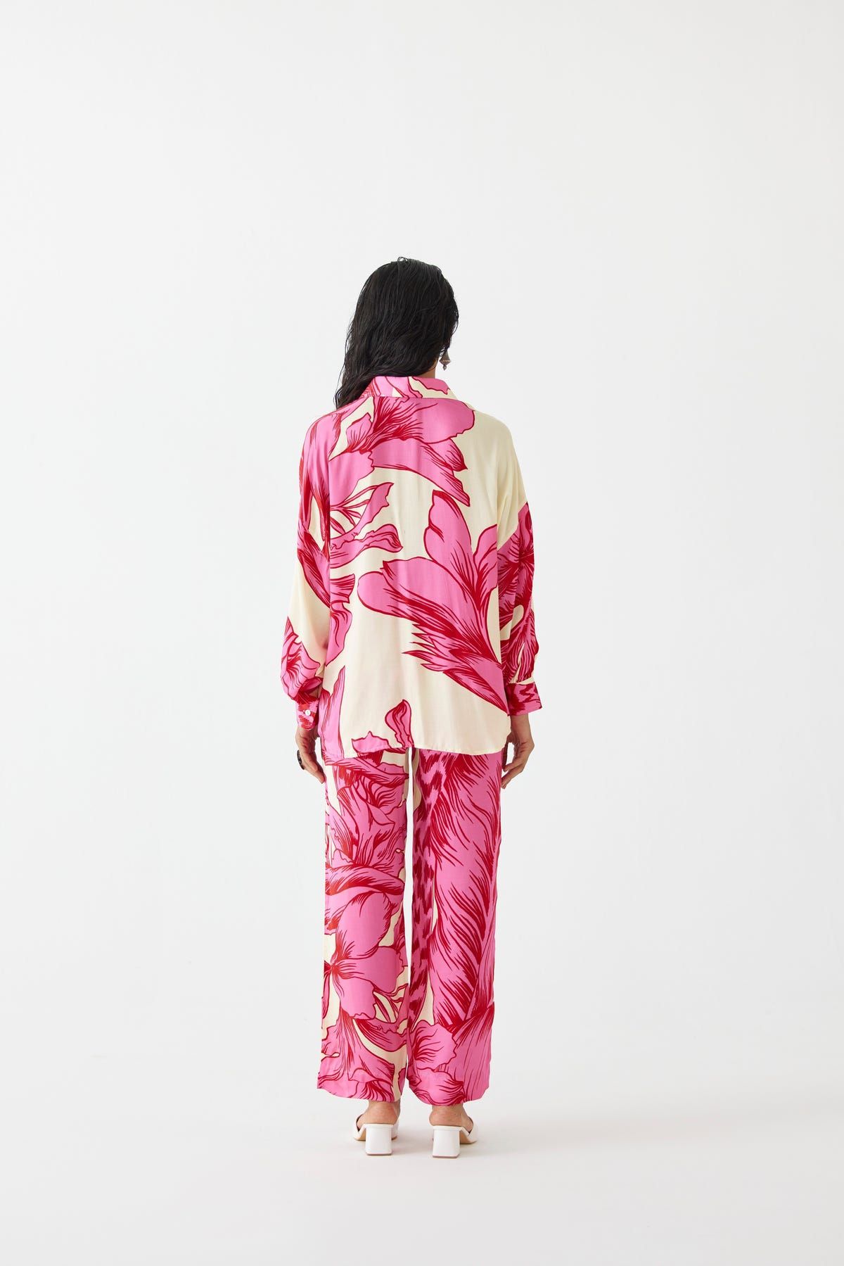 PINK APHRODITE SHIRTS & TROUSERS CO-ORD - image 3