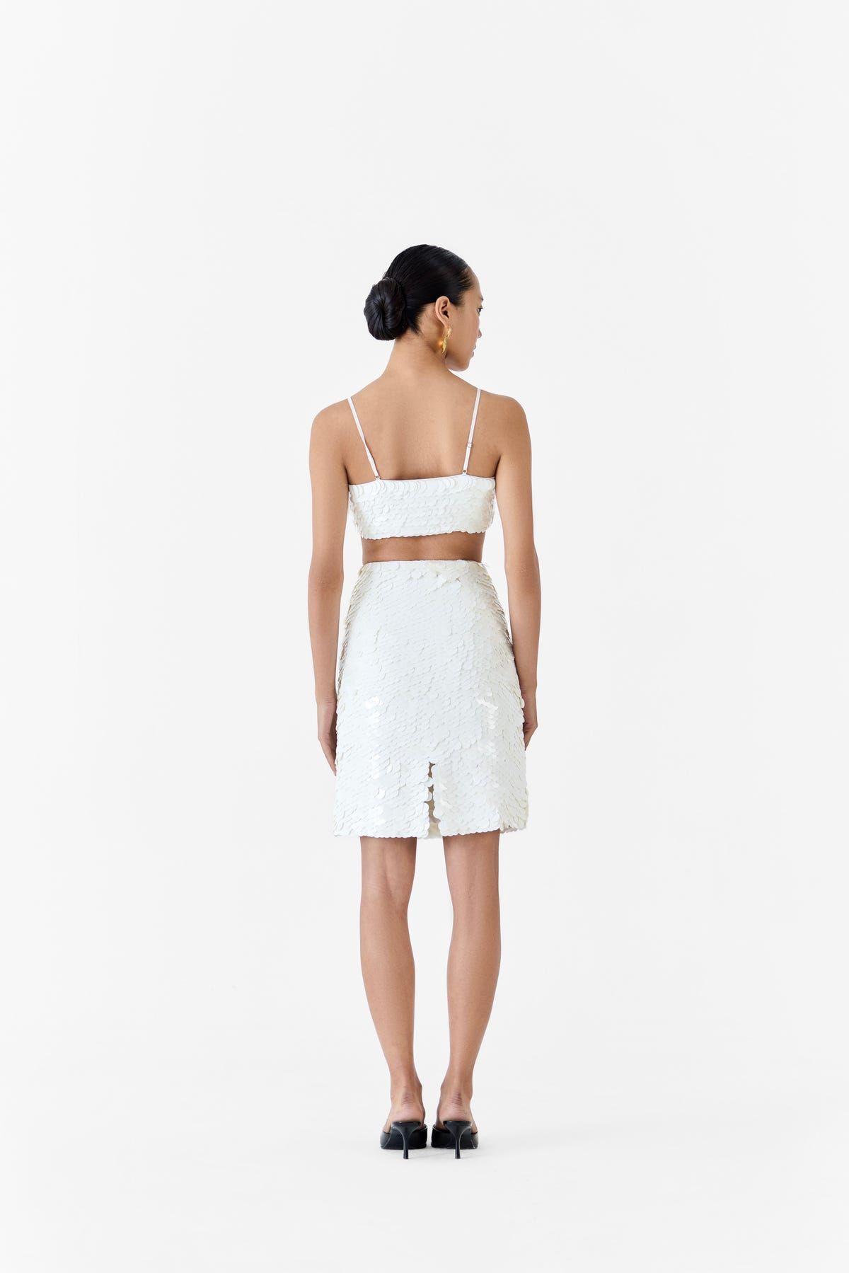 DIAMOND SEQUIN BUSTIER & SKIRT CO-ORD - image 4