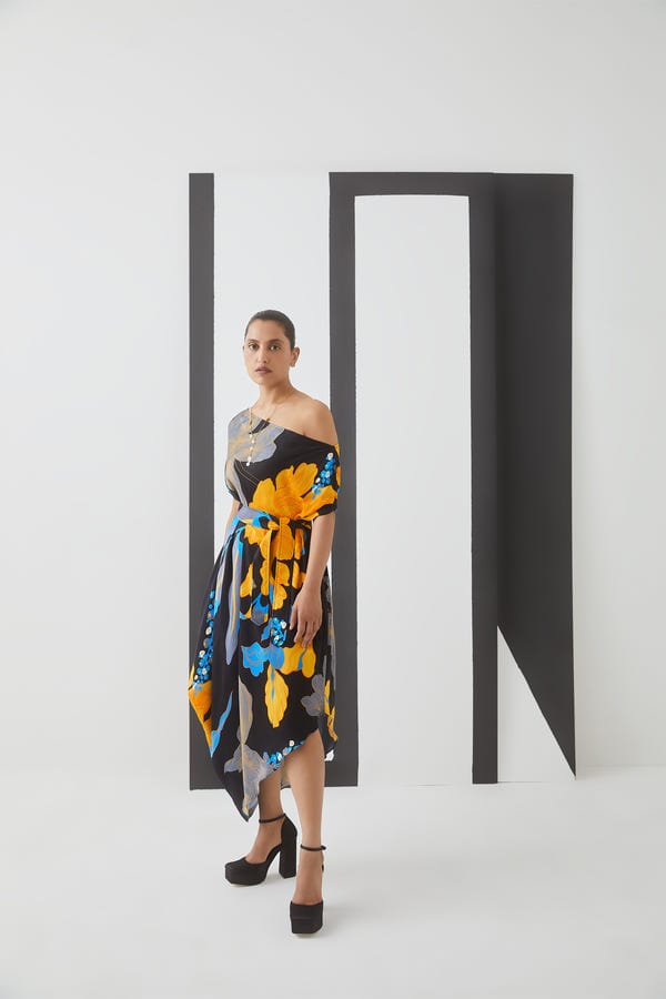 Studio Rigu — Midnight Draped Dress