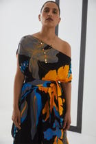 Midnight Draped Dress view 2