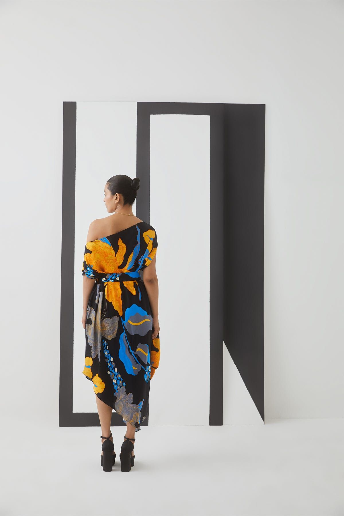 Midnight Draped Dress - image 3