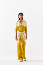 DAWN SHIRT DRAPED DRESS view 1
