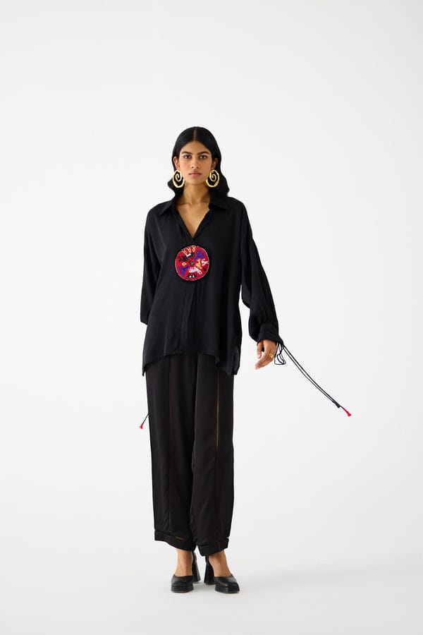 Studio Rigu — ZULU LINEN BLACK SHIRT