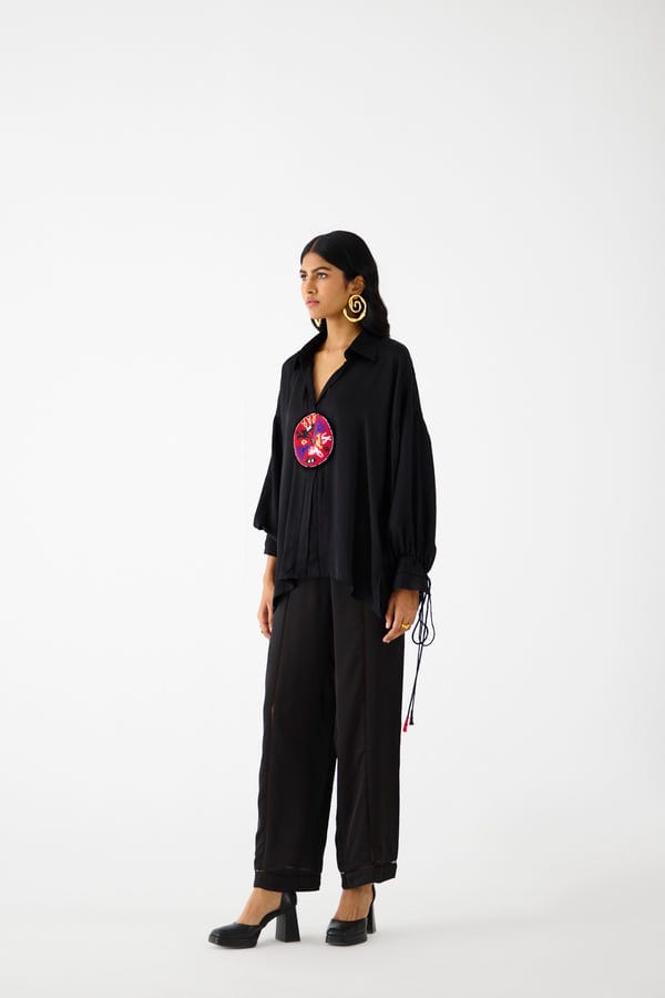 Studio Rigu — ZULU LINEN BLACK SHIRT