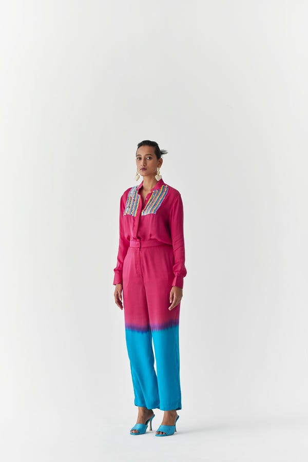 Studio Rigu — ROSEWOOD DIP DYE SHIRT & TROUSERS