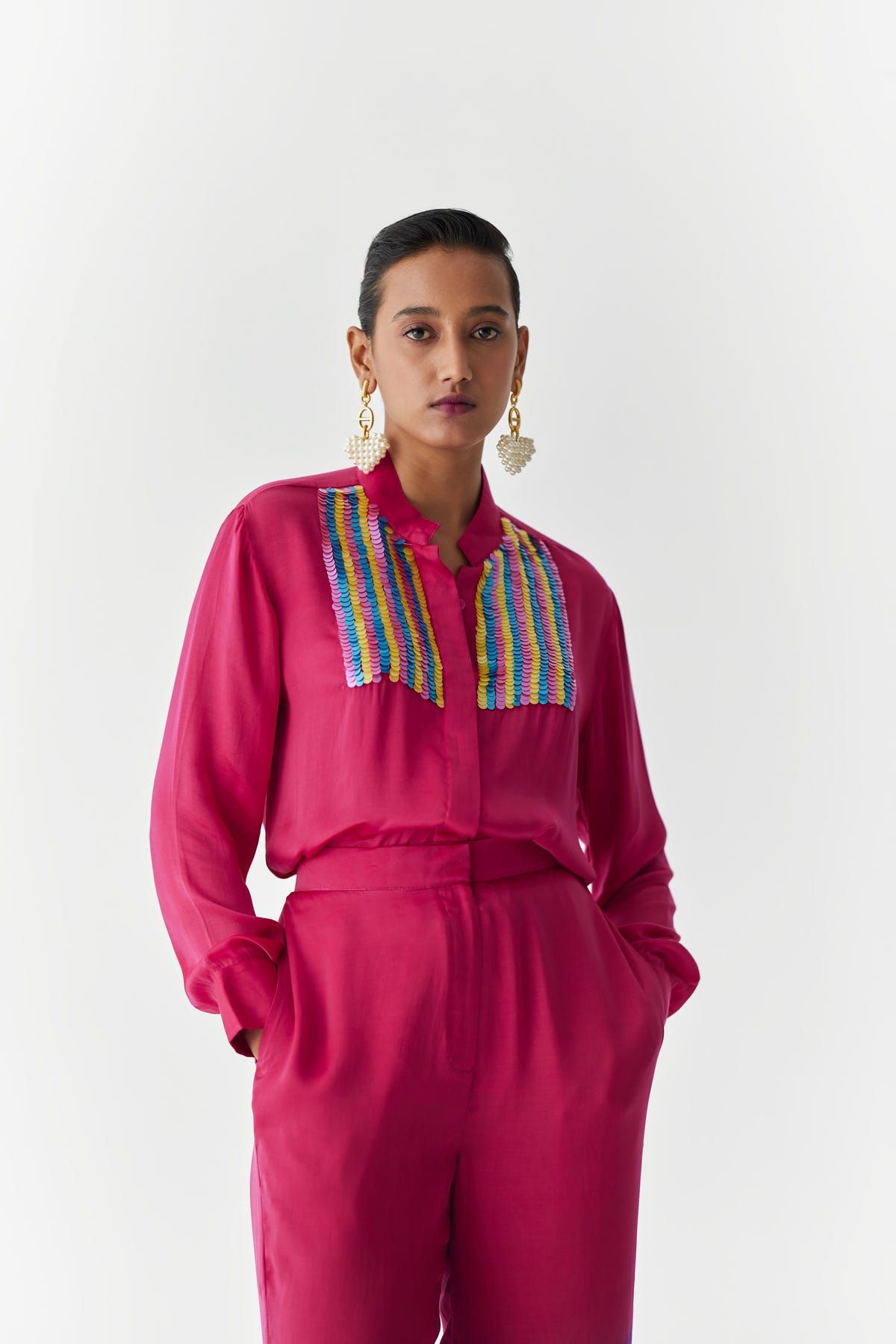 ROSEWOOD DIP DYE SHIRT & TROUSERS - image 2