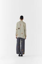 PEARL POLKA DOT KNOT SHIRT & ONYX POLKA PANTS view 3