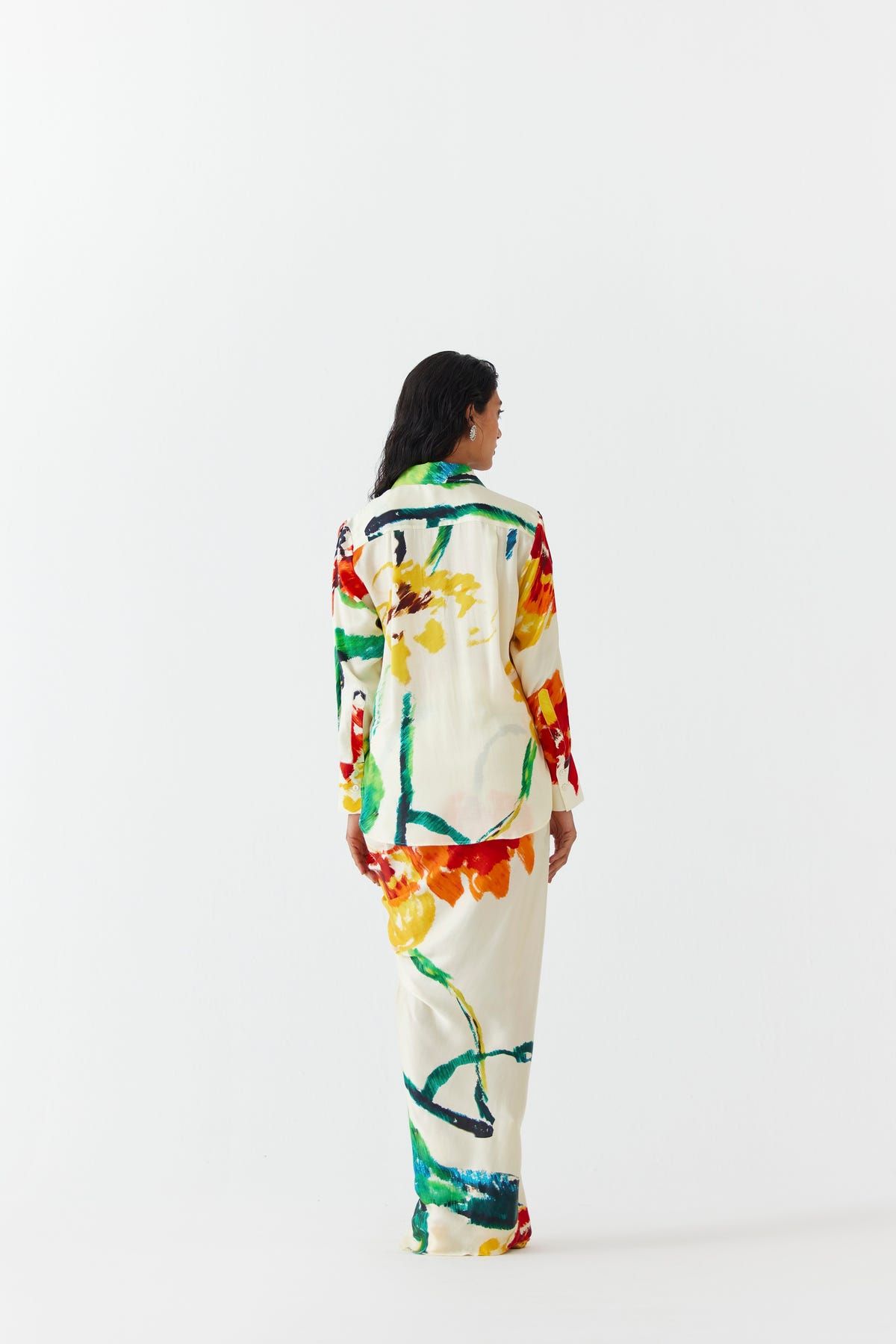 MONET KNOT SHIRT & DRAPED SKIRT CO-ORD - image 4