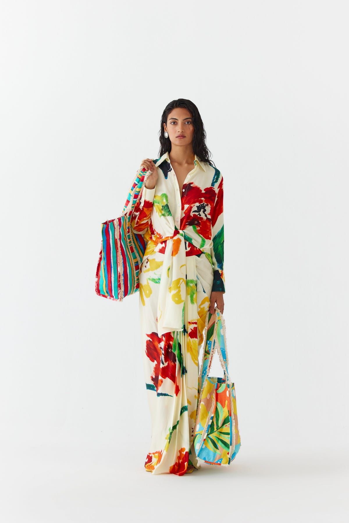 MONET KNOT SHIRT & DRAPED SKIRT CO-ORD - image 6