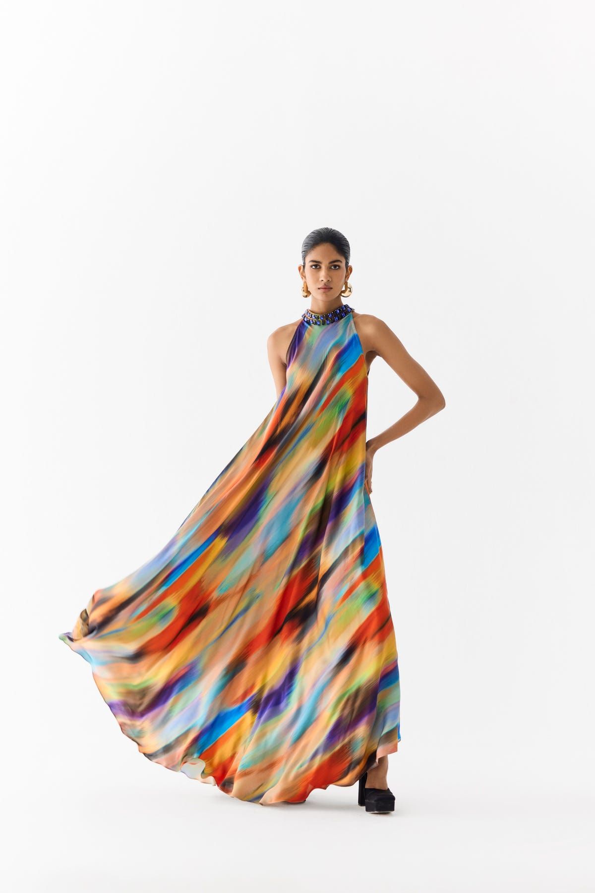 NIGHT QUEEN HALTER DRESS - image 2