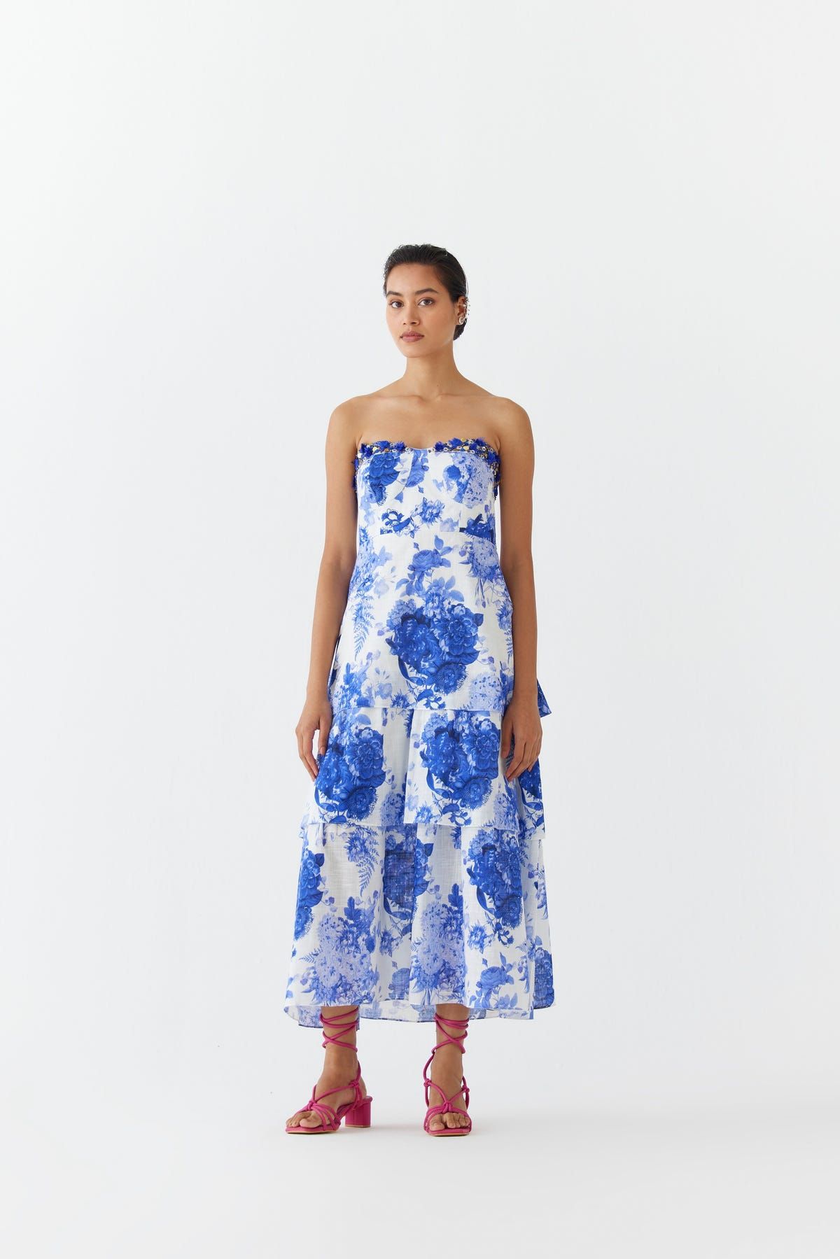 CHINTZ TIERED DRESS - image 1