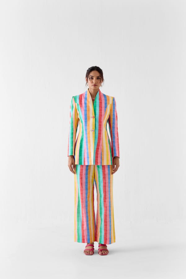 Studio Rigu — LEHER BLAZER AND TROUSERS CO-ORD