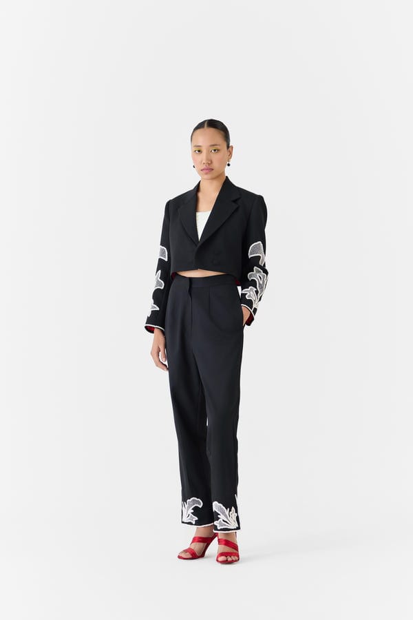 Studio Rigu — MOONSTONE CROP BLAZER & TROUSERS CO-ORD