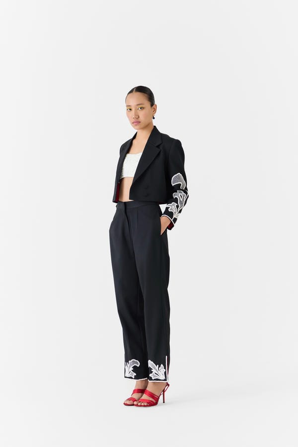 Studio Rigu — MOONSTONE CROP BLAZER & TROUSERS CO-ORD