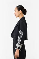 MOONSTONE CROP BLAZER & TROUSERS CO-ORD view 3