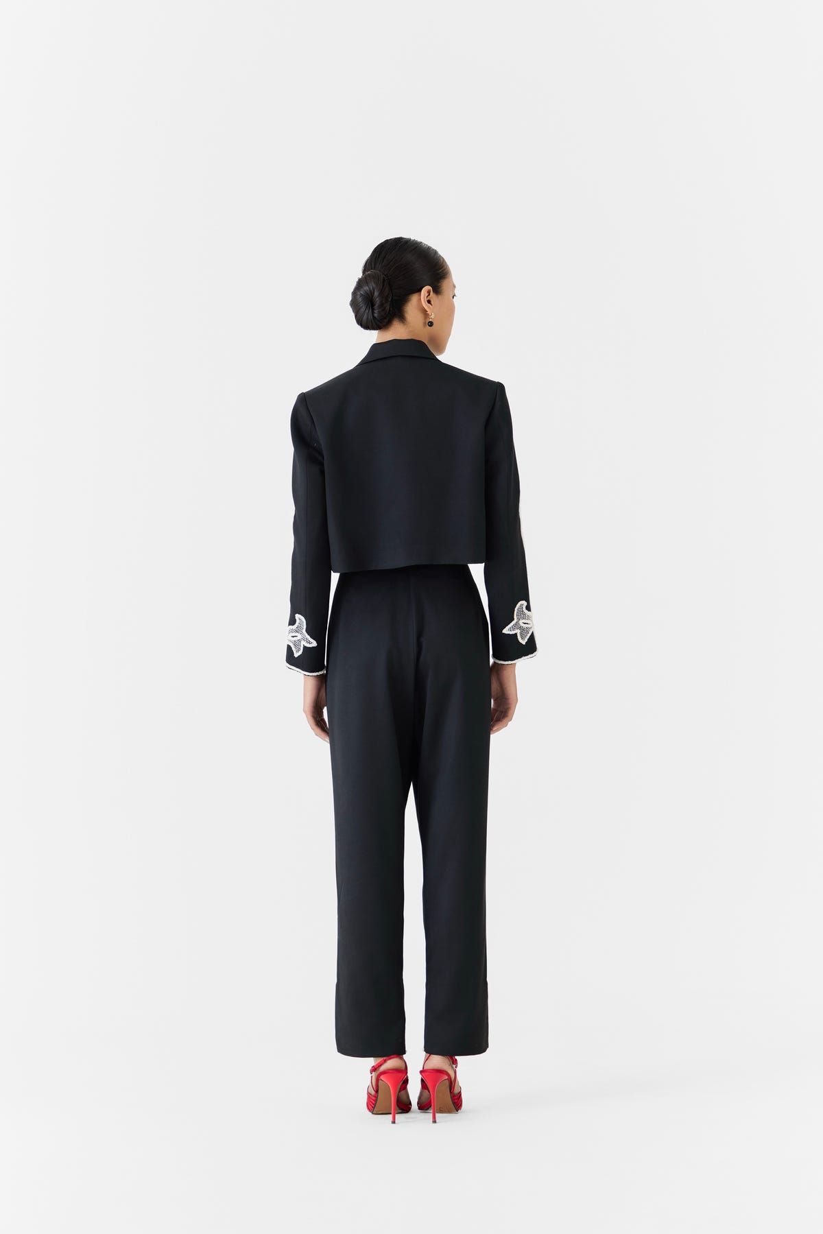 MOONSTONE CROP BLAZER & TROUSERS CO-ORD - image 4