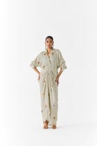 PEARL POLKA DOT SHIRT DRESS view 1
