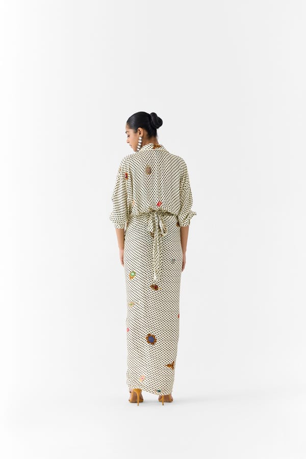Studio Rigu — PEARL POLKA DOT SHIRT DRESS