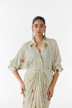 PEARL POLKA DOT SHIRT DRESS view 3