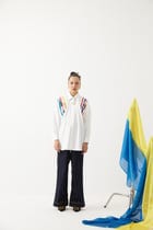 Embroidered Poplin Box Shirt view 1