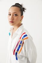 Embroidered Poplin Box Shirt view 3