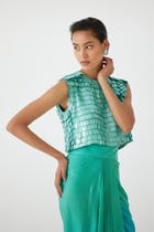 CASPIAN BLOUSE &  DRAPED SKIRT view 3