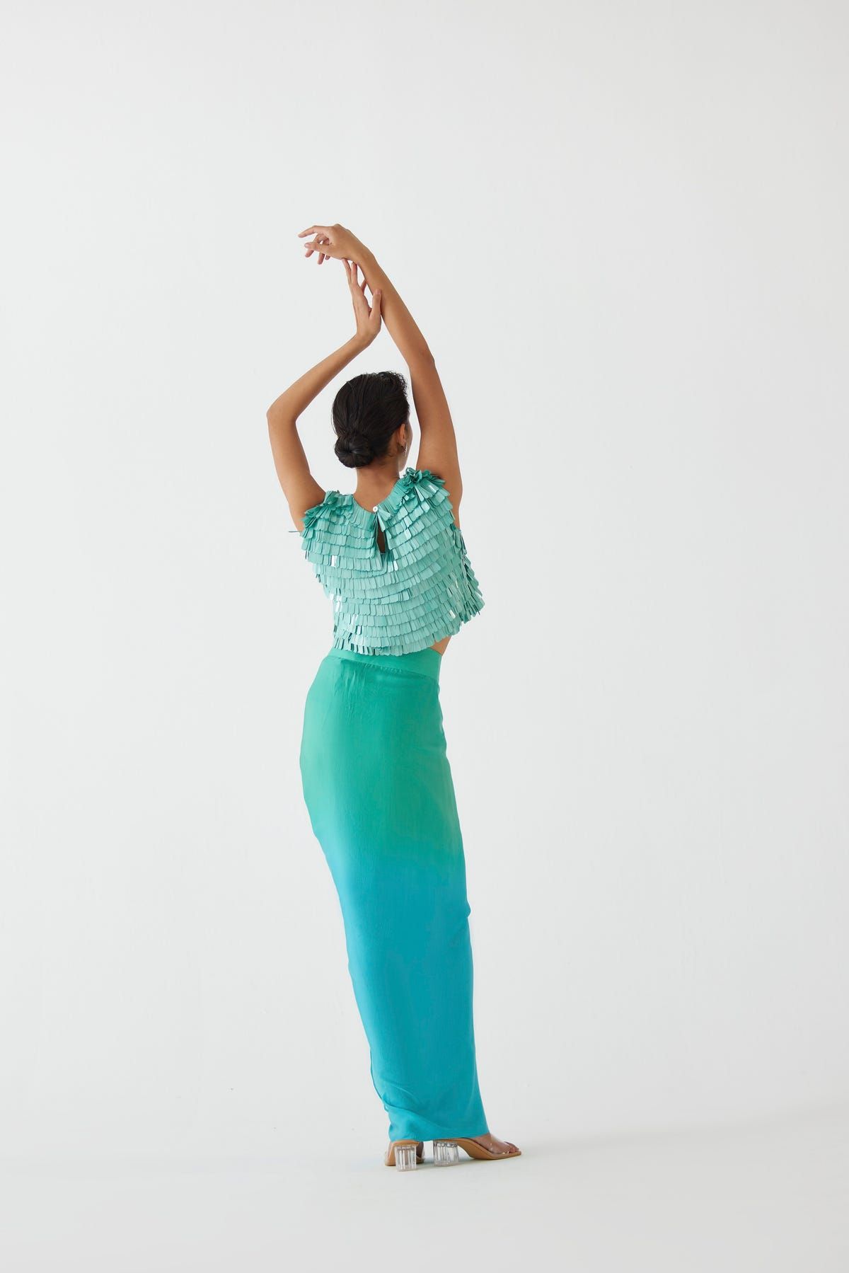 CASPIAN BLOUSE &  DRAPED SKIRT - image 4