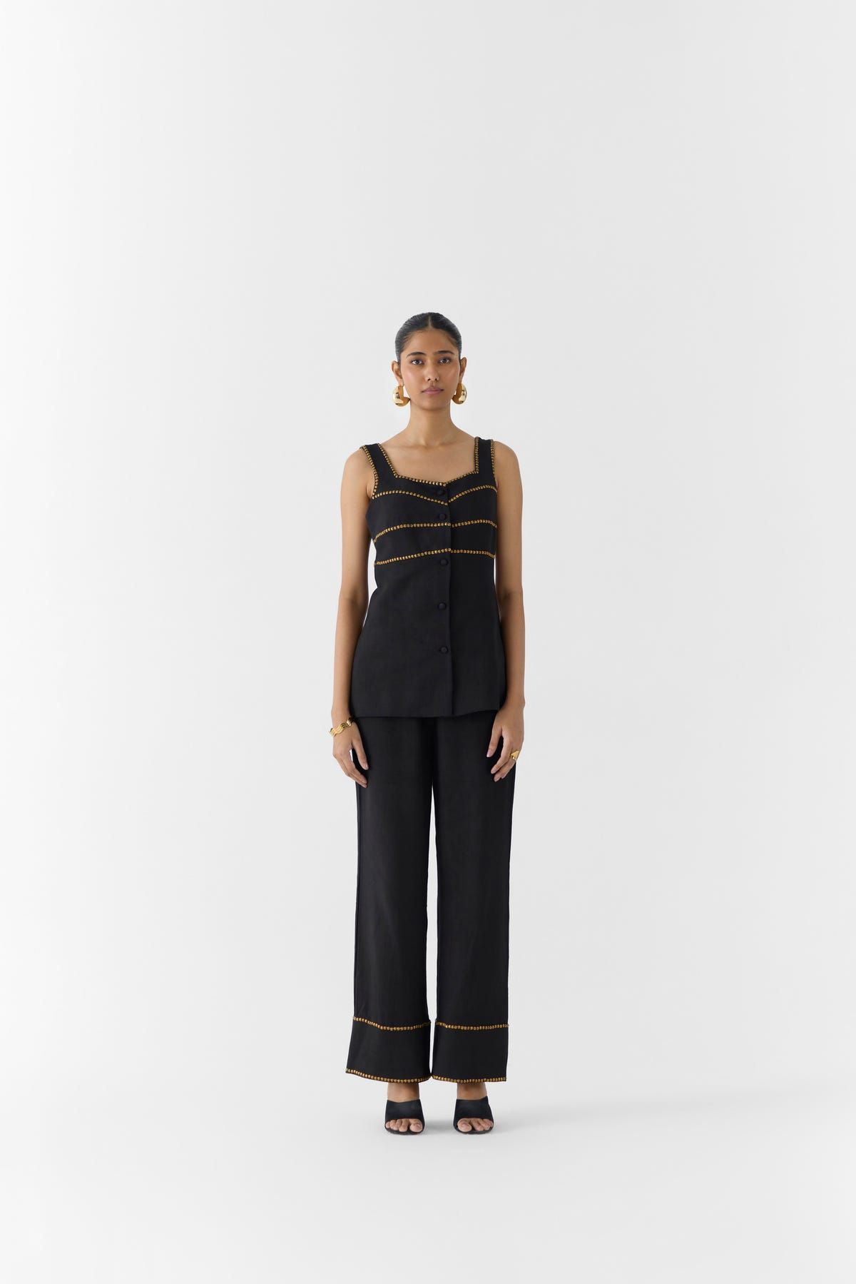 ONYX LINEN BLAZER & TROUSERS - image 1