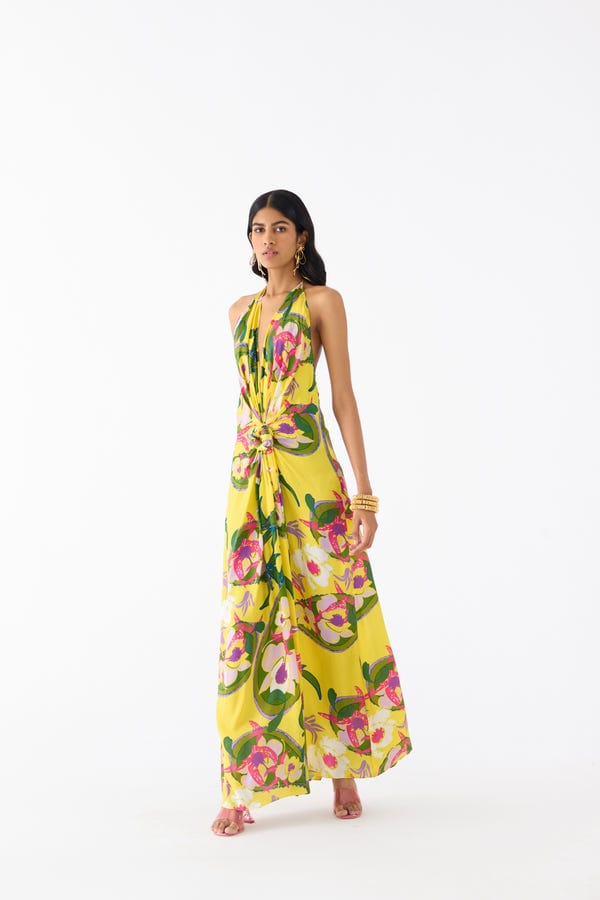 Studio Rigu — PAISLEY CENTER KNOT DRESS