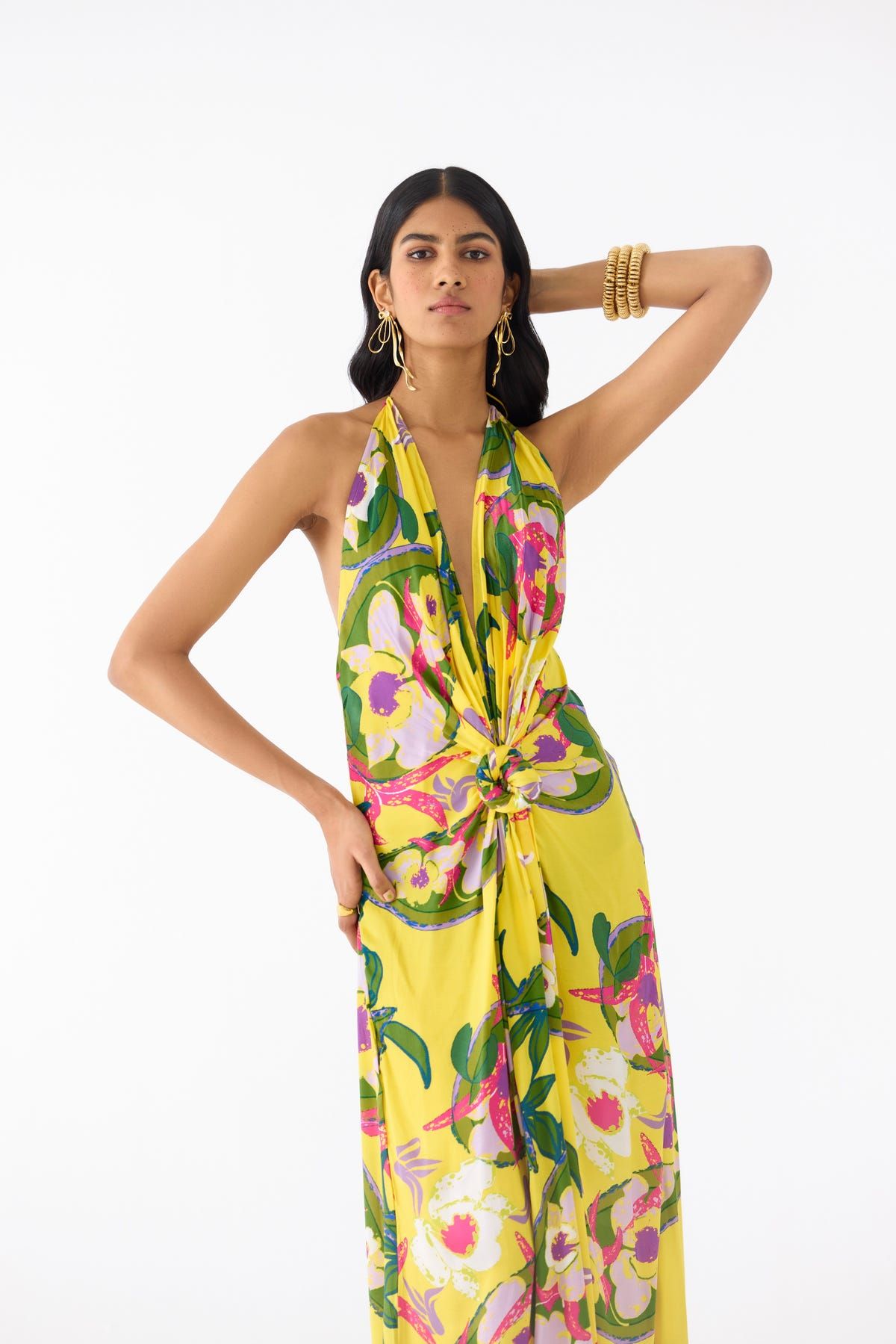 PAISLEY CENTER KNOT DRESS - image 3