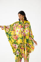 PAISLEY DRAWSTRING KIMONO AND PANTS CO-ORD view 2