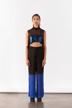 FIREFLY TOP WITH BLUE/BLACK OMBRE PANTS view 1