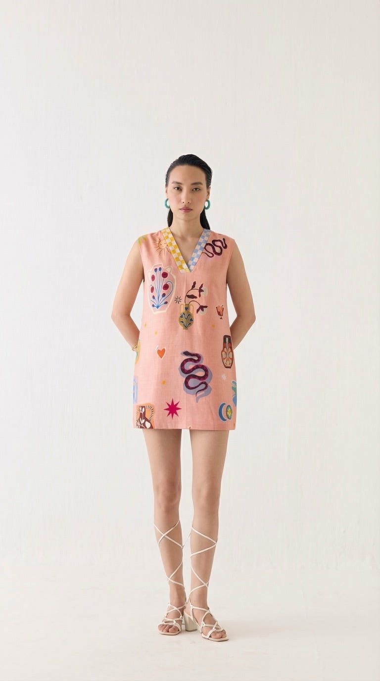POTTERY SHORT DRESS - image 1