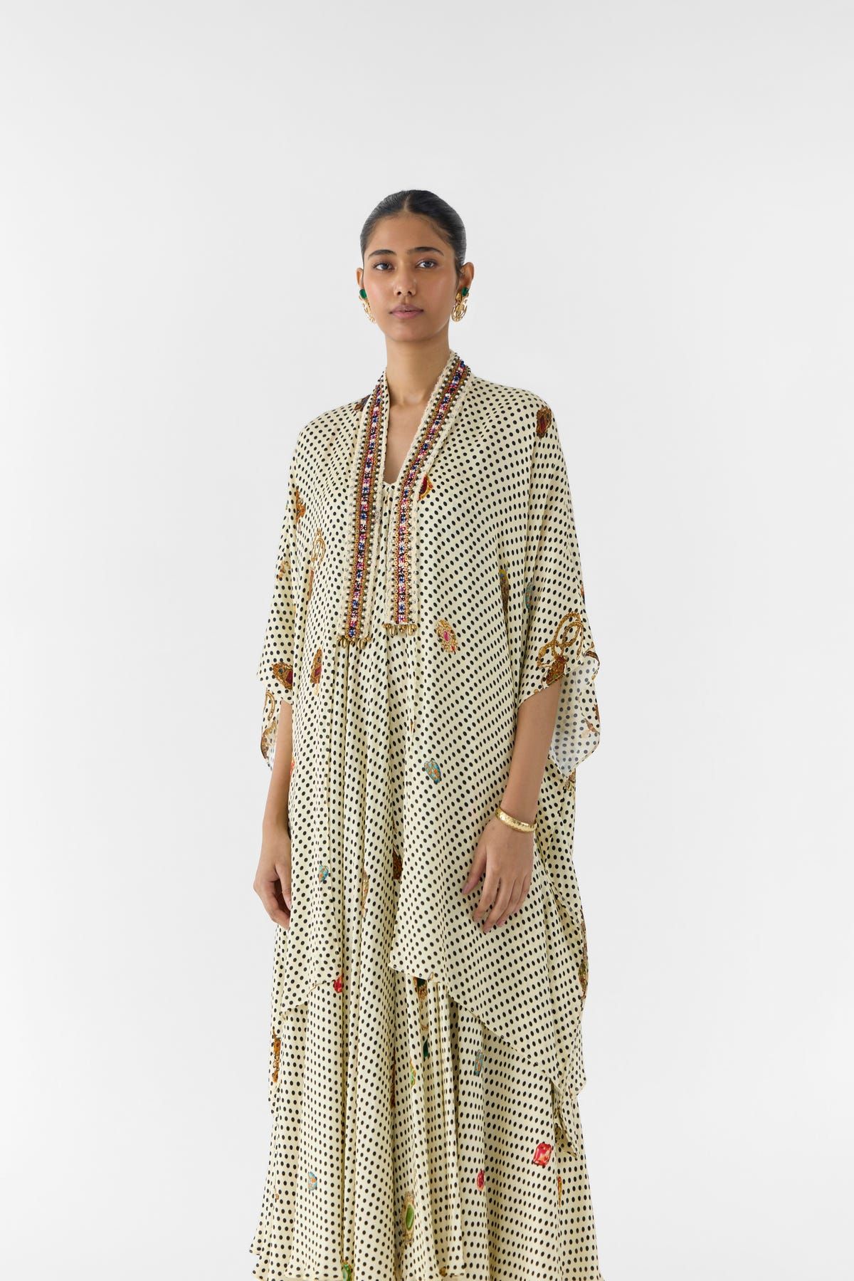 PEARL POLKA DOT STRAPPY DRESS & CAPE - image 3