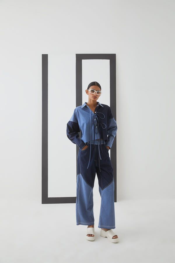 Studio Rigu — Minerva Denim Knot Shirt