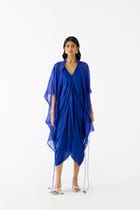 ROYAL MIDI DRESS WITH ORGANZA CAPE view 1