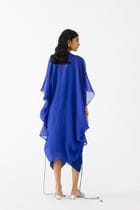 ROYAL MIDI DRESS WITH ORGANZA CAPE view 4