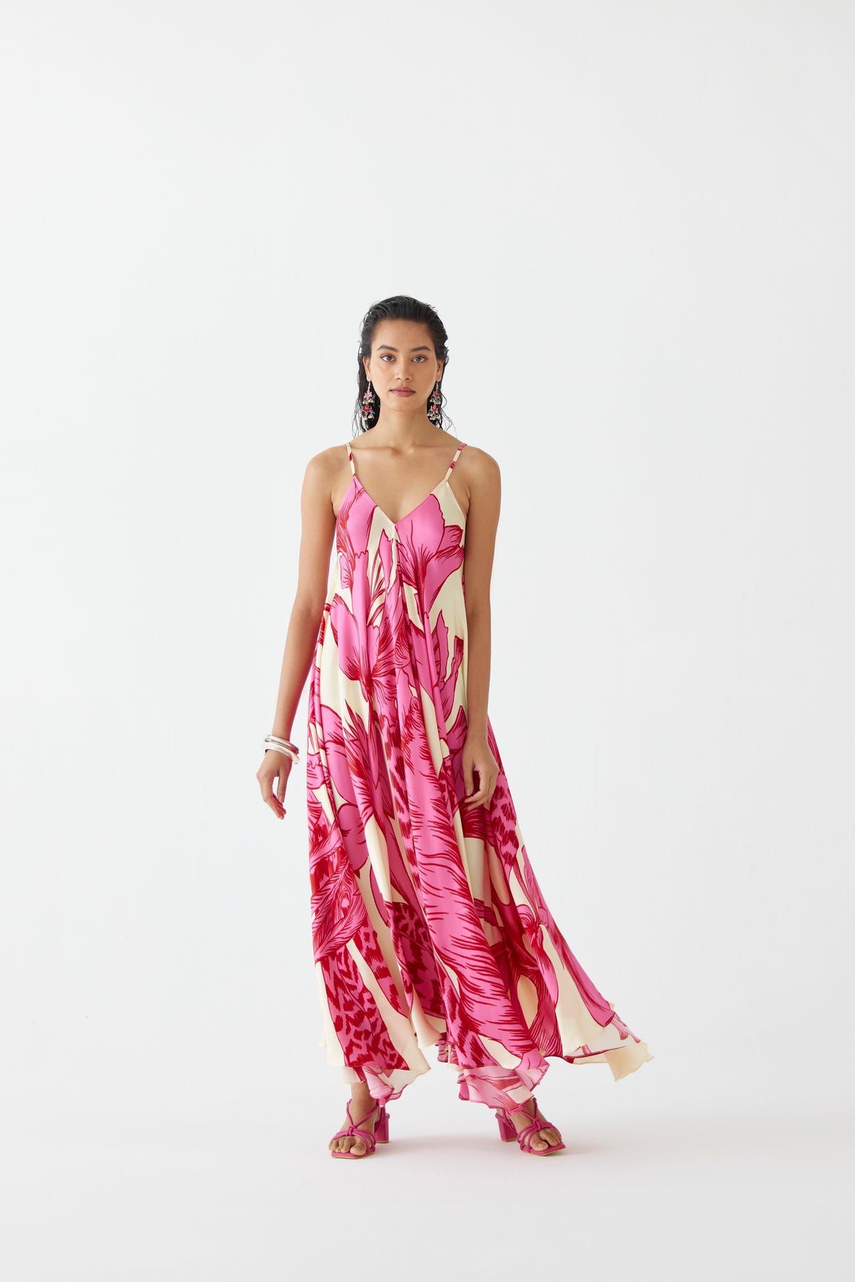 PINK APHRODITE STRAPPY DRESS - image 2